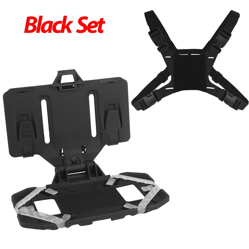 Tactical MOLLE Folding Navigation Board CS Military Airsoft Map Case Admin Panel Mobile Phone Holder for Screen Size 4.7-6.7in