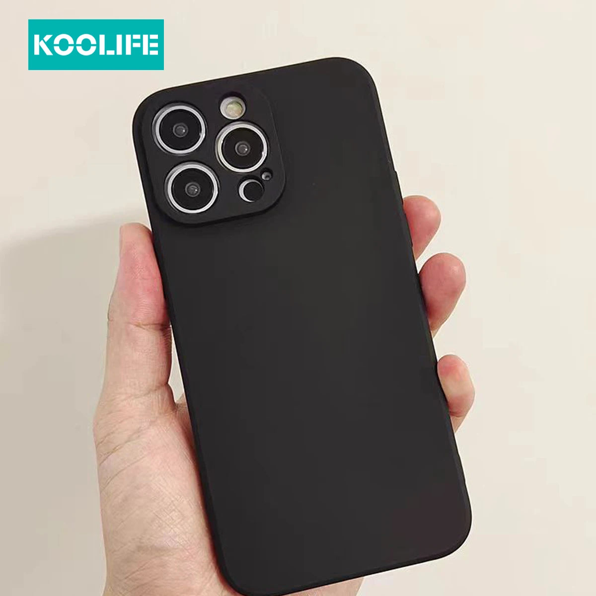 Koolife Liquid Silicone Mobile Phone Protective Case Dopamine Color with Lanyard Hole for iPhone 15 14 13 Pro Max 15 14 Plus 13