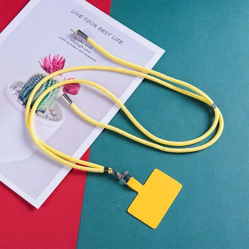 Crossbody Lanyard Necklace Strap Universal Mobile Phone Lanyard Long Adjustment Phone Case With Clip Safety Anti-Lost Lanyard